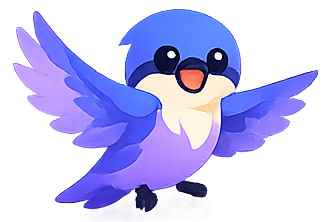 Eisvogel fliegt jubelnd neben der Mobile App